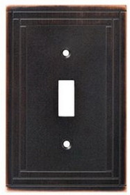 Liberty Hardware Selby Single Switch Wall Plate - Bronze w/ Copper (144055)