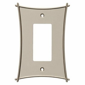 Liberty Hardware Bellaire Decorator Single Wall Plate - Vintage Nickel (144068)
