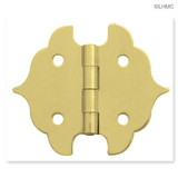 Liberty Hardware Pair Small Solid Brass Jewel Box Hinge  1-1/8