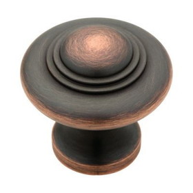 Liberty Hardware 1-1/3" Avante Knob - Bronze with Copper Highlights