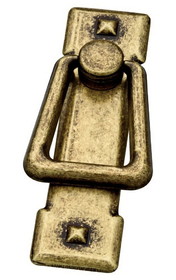 Liberty Hardware 2-1/4" Mission Vertical Bail Pull Antique Brass