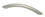 Liberty Hardware 5" Contemporary Bow Pull Matte Nickel