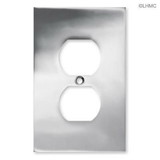 Liberty Hardware Single Duplex Concave Wall Plate Polished Chrome L-66894