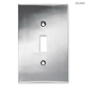 Liberty Hardware Single Switch Concave Wall Plate Polished Chrome L-66896