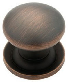 Liberty 1-1/4" Knob with Attached Backplate Venetian Bronze