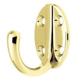 Liberty Hardware Polished Brass Single Coat Hook 1 15/16