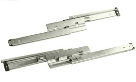 Liberty Hardware Side Mount Drawer Slide - 12" - Zinc Plated - Full Extension with Bracket 150 lb L-D76012-ZP-A
