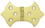 D. Lawless Hardware Butterfly Hinge 3 1/8" Bright Brass Trunk Hinge L-H00906-BP-A
