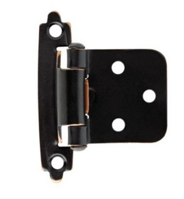 Liberty Hardware Pair of Self-Closing Overlay Hinge - Bronze with Copper Highlights