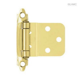 Liberty L-H0104A-BP-A Single 3/8" Inset/Offset Self Closing Brass Plated