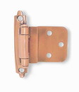 Liberty Hardware Pair 3/8" Inset/Offset Copper Self Closing Hinges