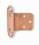 Liberty Hardware Pair  3/8" Inset/Offset Copper Self Closing Hinges L-H0104AC-SR-O
