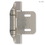 Liberty Hardware Pair  1/4" Overlay Satin Nickel Hinge Semi-Wrap Self Closing L-H01911C-SN-O