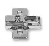 Liberty Hardware 2mm Mounting Plate for Easy Clip Hinges - Height Adjustable L-H71014-NP-A