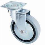 Liberty Hardware Rubber Caster - 100mm - (Set of 4)
