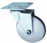 Liberty Hardware Set of Four 75mm Aluminum Casters with a Plate