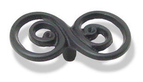 Liberty Hardware 2-1/2" Double Swirl Design Knob Black