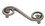 Liberty Hardware 3" Swirl Pull Rustic Pewter