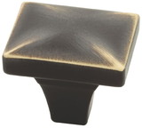 Liberty Hardware 1-3/16" Beverly Knob Bronze with Gold Highlights