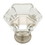 Liberty Hardware 1-3/4" Faceted Acrylic Knob Clear with Satin Nickel