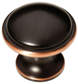 Liberty Hardware 1-3/4" Oversized Wide Base Knob Bronze with Copper
