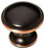 Liberty Hardware 1-3/4" Oversized Wide Base Knob Bronze with Copper