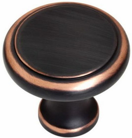 Liberty Hardware 1-3/4" Overesized Perimeter Knob Bronze with Copper Highlights
