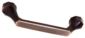 Liberty Hardware 3" or 3-3/4" Dual Mount Southampton Pull Bronze With Copper Highlights