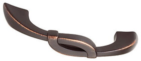 Liberty Hardware 3" or 3-3/4" Dual Mount Southampton Unity Pull Bronze with Copper Highlights