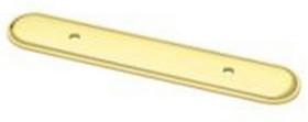 Liberty Hardware Pull Backplate Bright Brass Plated Oval - 3" (P30047)