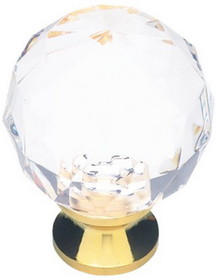 Liberty Hardware 1-3/16" Crystal Clear Acrylic Faceted Ball Knob