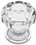 Liberty Hardware 1-1/4" Design Facets Acylic Knob Chrome and Clear Acrylic