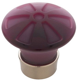 Liberty Hardware 1-9/16" Water Colours Knob Amethyst with Satin Nickel