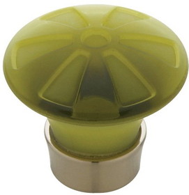 Liberty Hardware 1-9/16" Water Colours Collection Knob Moss Green & Satin Nickel