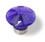 Liberty Hardware 1-9/16" Water Colours Knob Sapphire and Satin Nickel