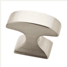 Liberty Hardware 1-3/8" Rectangular Classic Edge Knob Satin Nickel