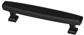 Liberty Hardware 3-3/4" Beveled Pull Flat Black