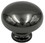 Liberty Hardware 1-1/8" Simple Round Knob Black Nickel
