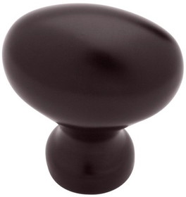 Liberty Hardware 1-3/16" Oval Knob Dark Oil Rubbed Bronze