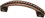 Liberty Hardware 3" Avante Rope Pull Bronze with Copper Highlights