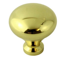 Liberty Hardware Wholesale Case Lot (96) - 13/16" Small Knob Solid Polished Brass