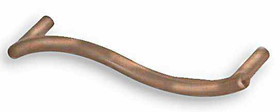 Liberty Hardware 3-3/4" Fusilli Pull Red Antique Copper Low Sheen