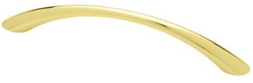 Liberty Hardware 5" Sophisticates Tapered Bow Pull Polished Brass