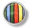 Liberty Hardware 1-3/8" Colorful Stripes Knob with Satin Nickel