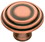 Liberty Hardware 1-1/2" Domed Rings Knob Antique Copper