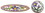 Liberty Hardware 3" Cloisonne Wisteria Pull Brushed Satin Pewter