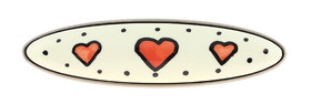 Liberty Hardware 3" Heart Ceramic Pull Satin Nickel