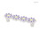Liberty Hardware 3" Whimsical Daisy Pull Lavender