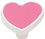 Liberty Hardware 1-1/2" Pink Heart Knob