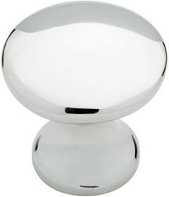 Liberty Hardware 1" Chrome Highlights Mia Knob Polished Chrome